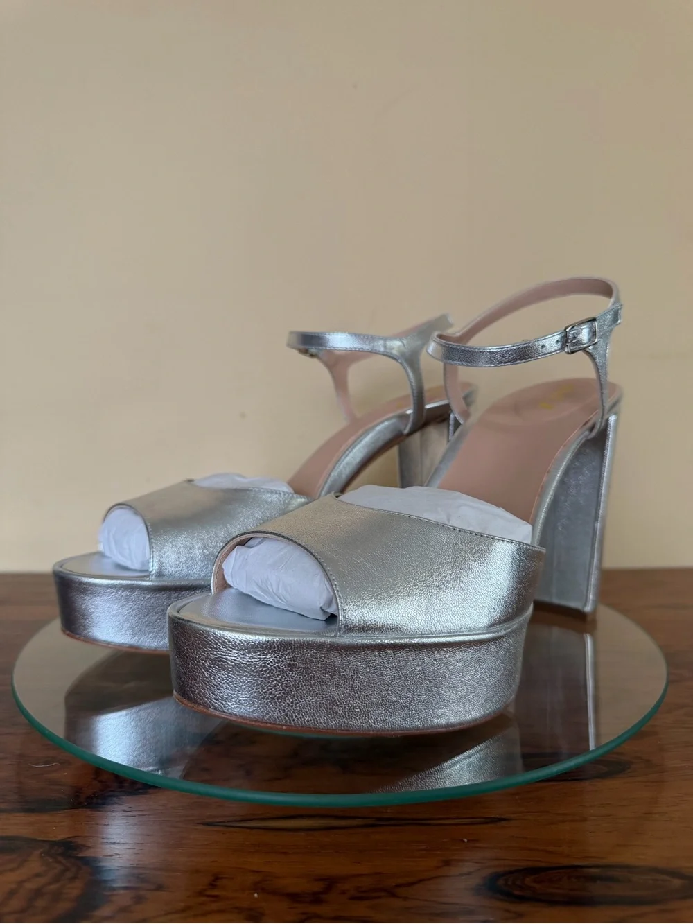 Inez Camilla heels in silver size 10.5 M